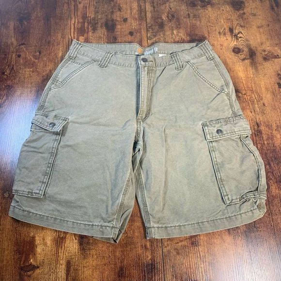 Carhartt Other - CARHARTT CARGO SHORTS GREEN SOLID MEN'S SIZE 34 RELAXED FIT 100% COTTON